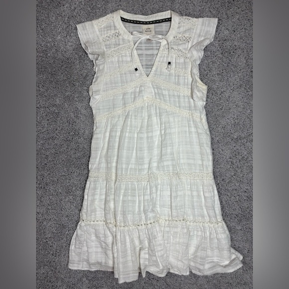 Knox Rose Dress Womens Extra Small White Western Ceremony Country Party Rodeo - Picture 1 of 4